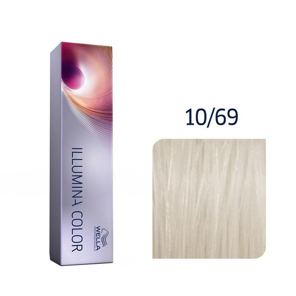 Vopsea Permanenta - Wella Professionals Illumina Color Nuanta 10/69 blond luminos deschis violet perlat