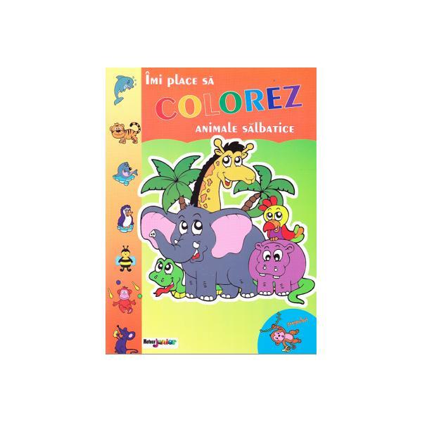 Imi place sa colorez - animale salbatice, editura meteor press
