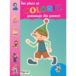 Personaje din povesti - imi place sa colorez, editura meteor press