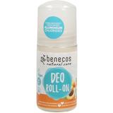 Deodorant Roll-On Bio cu Caise si Flori de Soc Benecos, 50ml
