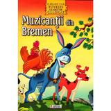 Muzicantii din Bremen - Povesti clasice de colorat, editura Unicart