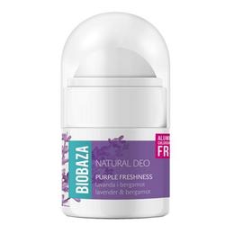 Mini deodorant natural pentru femei purple freshness cu lavanda si bergamot biobaza, 20ml