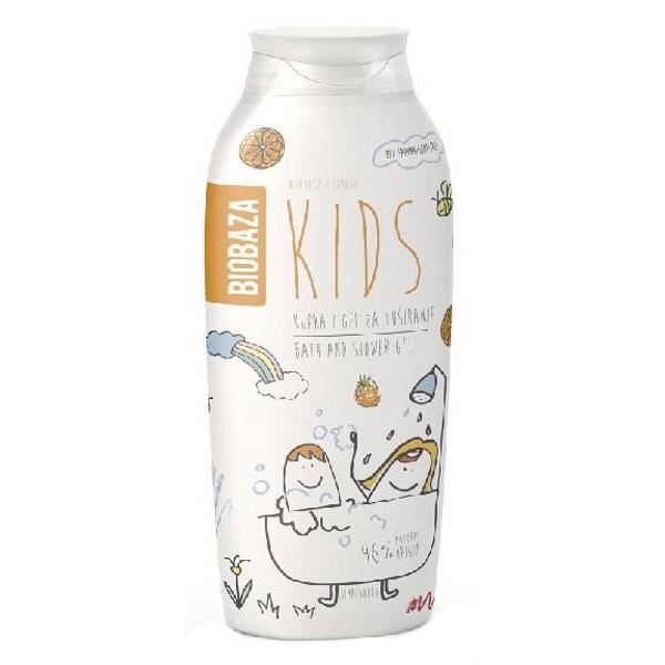 Gel de Dus pentru Copii cu Aroma de Portocale si Mandarine Biobaza, 250 ml