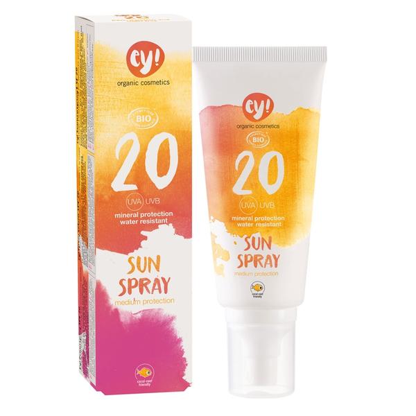 Spray Bio cu Protectie Solara SPF 20 Eco Cosmetics, 100ml 100ml imagine 2022