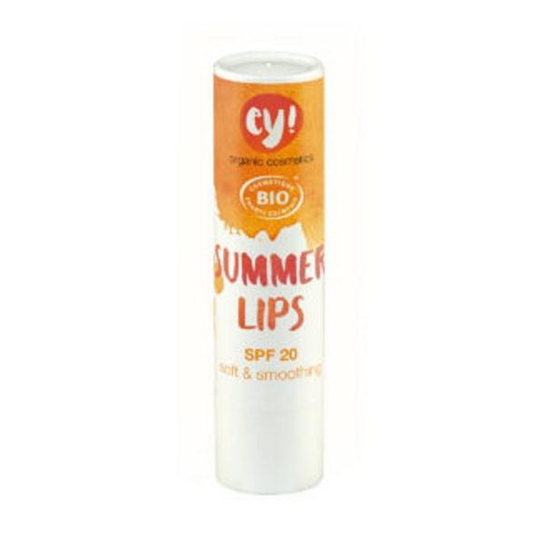 Balsam de Buze Bio Summer Lips cu Protectie Solara Inalta SPF 20 Eco Cosmetics, 4g Eco Cosmetics