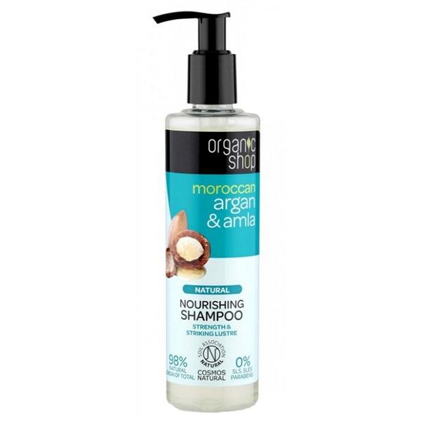 Sampon Bio Nutritiv pentru Par Deteriorat Argan & Amla Organic Shop, 280ml