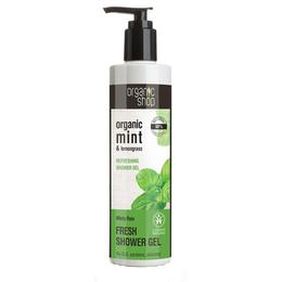Gel de dus bio cu menta si lemongrass minty rain organic shop, 280ml