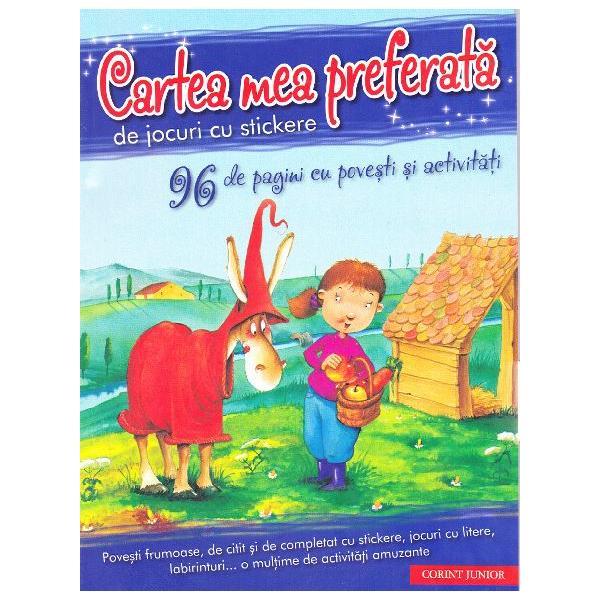 Cartea mea preferata de jocuri cu stickere, editura corint