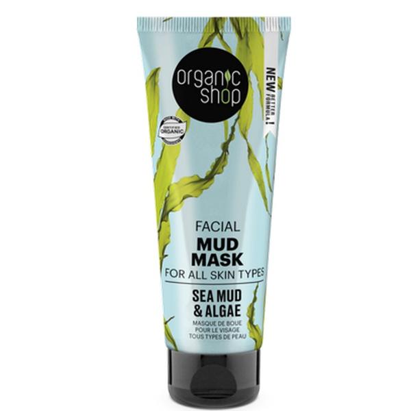 Masca Faciala cu Namol si Extract de Alge Sea Mud & Algae Organic Shop, 75ml esteto.ro