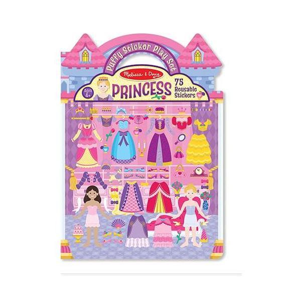 Reusable puffy stickers, Princesses. Abtibilduri reutilizabile pufoase, Printese