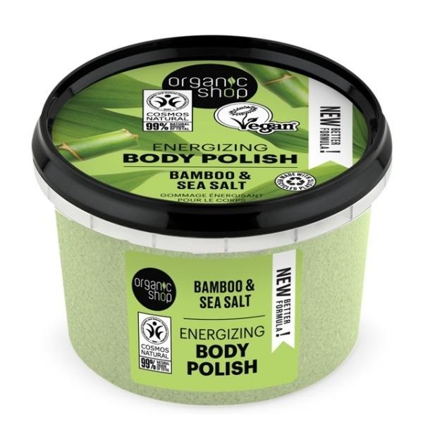 Exfoliant de Corp cu Sare Marina si Bambus Tropical Bamboo Organic Shop, 250 ml