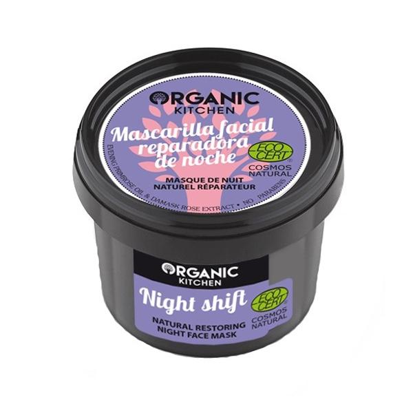 Masca de noapte reparatoare cu primula night shift organic kitchen, 100ml
