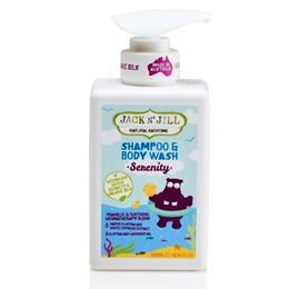 Sampon si gel de dus calmant pentru copii serenity jack'n jill, 300 ml