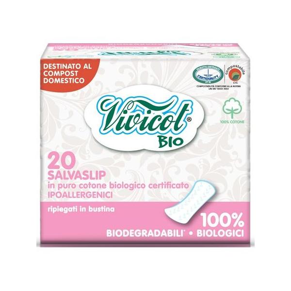 Bio Protej Slip Ultra Subtire din Bumbac Organic Vivicot, 20 buc