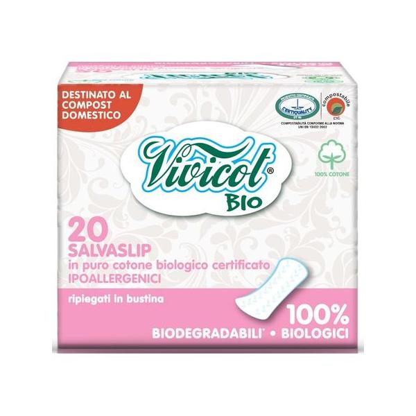 Bio Protej Slip Ultra Subtire din Bumbac Organic Vivicot, 20 buc