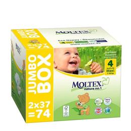 Pachet jumbo scutece eco nr. 4 7-18kg moltex 74 buc