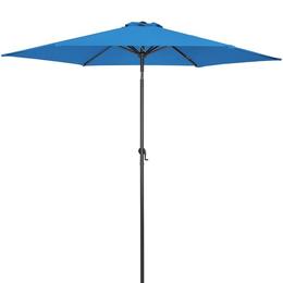 Umbrela soare cu manivela, Parasolar, Aluminiu, Albastru, Ø300cm