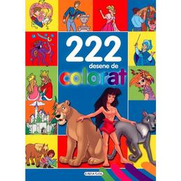 222 desene de colorat, editura girasol