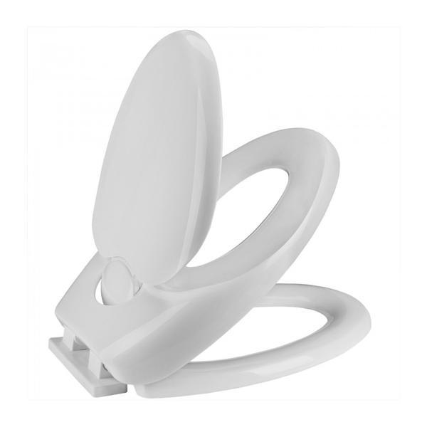 Scaun/capac toaleta „family”, cu mecanism de coborare automata, alb