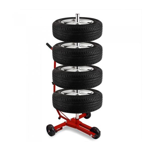 Raft 4 anvelope, tip arbore, mobil, aluminiu, latime pneu pana la 225 mm