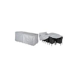 Prelata set scaune, 308x138x89cm, gri-argintiu