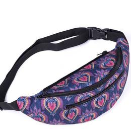 Borseta unisex marime universala, inimi, multicolora