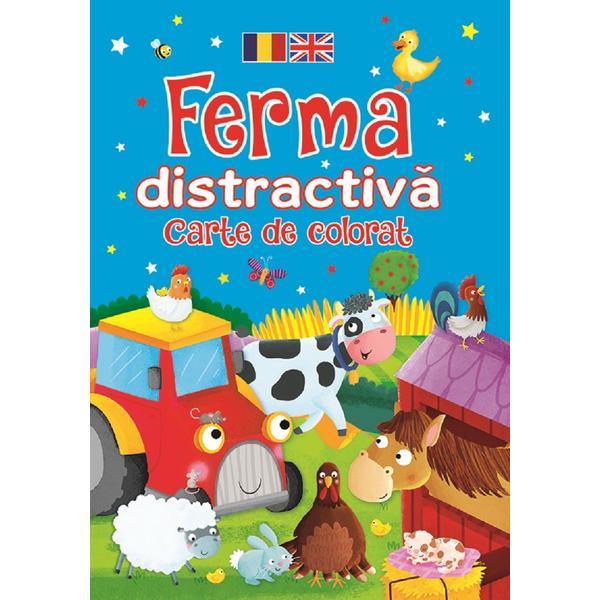 Ferma distractiva. carte de colorat - brown watson, editura flamingo