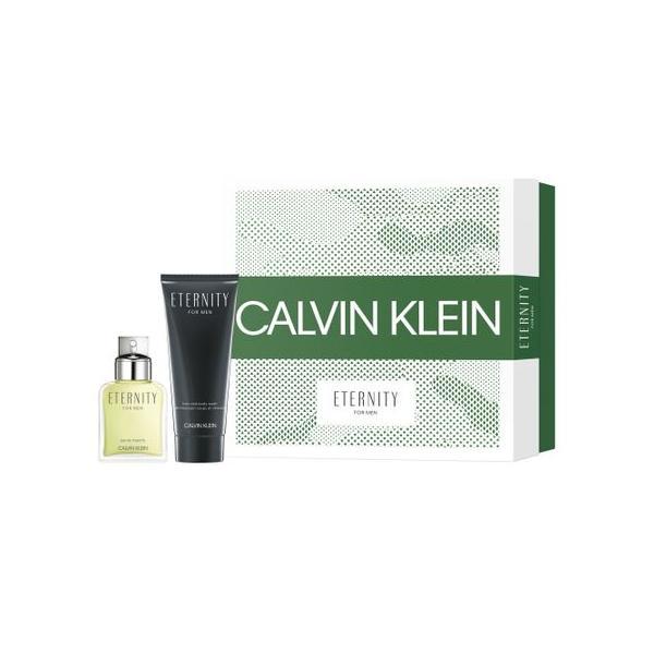 Set cadou Calvin Klein, Eternity Man, Barbati: Apa de Toaleta, 50 ml + Gel de dus, 100 ml