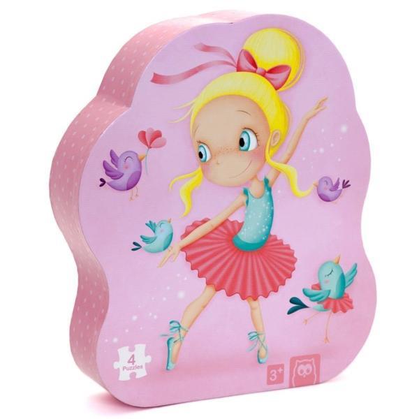 Puzzle progresiv 4 in 1: micuta balerina