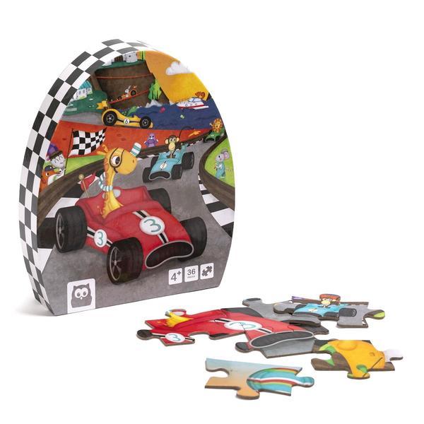 Puzzle educativ: karting