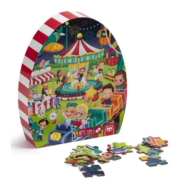 Puzzle educativ: parcul de distractie