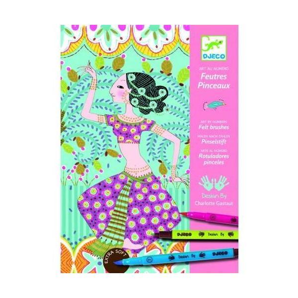 Set desen - feutres pinceaux, l'orient exquis. orientul splendid