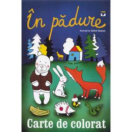 In padure - Carte de colorat, editura Pestalozzi