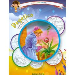 Degetica: carte de colorat + poveste. Carla coloreaza, editura Astro