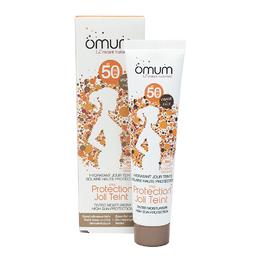 Crema de fata nuantatoare pentru protectie solara spf 50 ma protection joli teint omum, 40ml