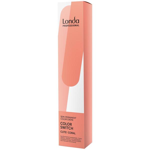 Vopsea Semi-Permanenta – Londa Professional Color Switch Semi-Permanent Color Creme, Cute! Coral, 80ml 80ml imagine noua