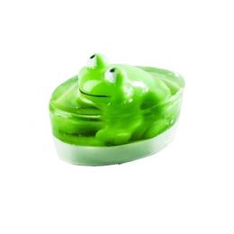 Sapun verde cu jucarie broscuta, organique, 80 g
