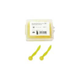 Deteriorat - pene poly interdentare cu inel prima, marime m - galben, 17.8 x 2.45mm, 100 buc