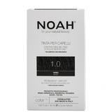 Vopsea de Par Permanenta fara Amoniac cu Proteine din Orez si Ulei de In - Noah, nuanta 1.0 Negru, 140 ml