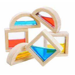 Cuburi cu apa - combina culori - plan toys