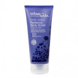 Exfoliant hidratant pentru corp cu extract de turmeric organic radiance - urban veda, 200 ml