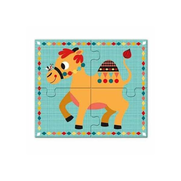 Puzzle cu rigolon co - djeco