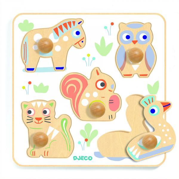 Puzzle lemn babypuzzi - djeco