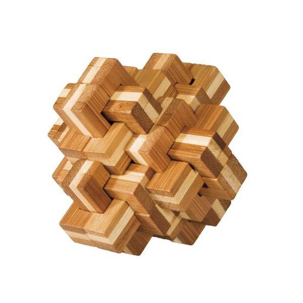 Joc logic iq din lemn bambus ananas 3d - fridolin
