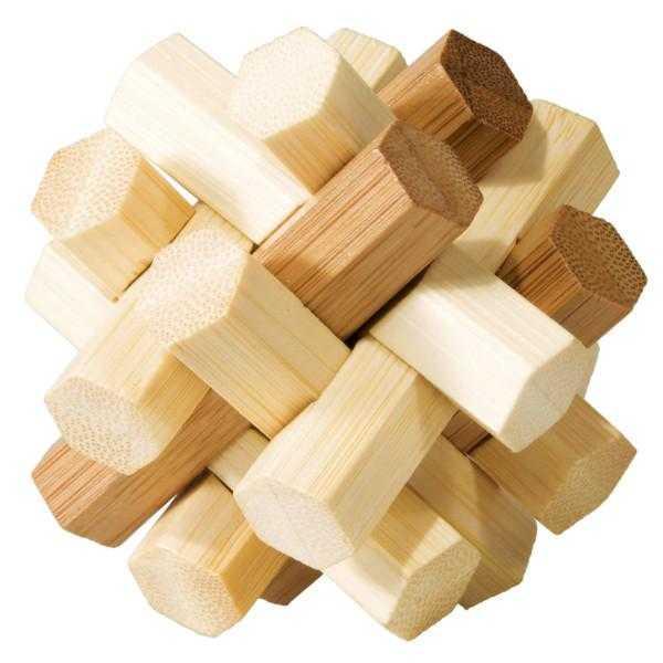 Joc logic iq din lemn bambus double knot - fridolin