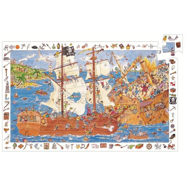 Puzzle observatie pirati djeco 