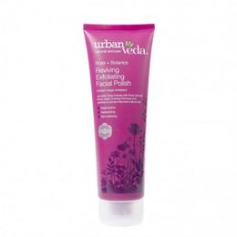 Exfoliant revitalizant pentru curatare faciala cu ulei de trandafir de damasc pentru ten matur reviving - urban veda, 125 ml