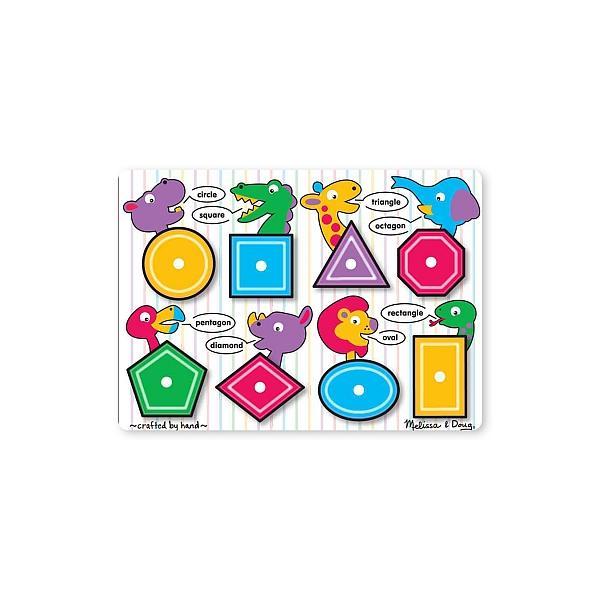 Puzzle lemn forme geometrice
