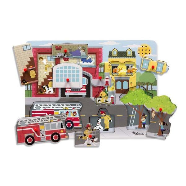 Puzzle cu sunete brigada de pompieri