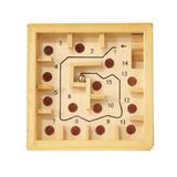 Joc educativ - Labirint numerotat cu bila natur